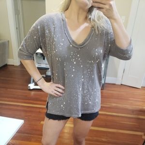 XS Nation LTD. splatter print pullover